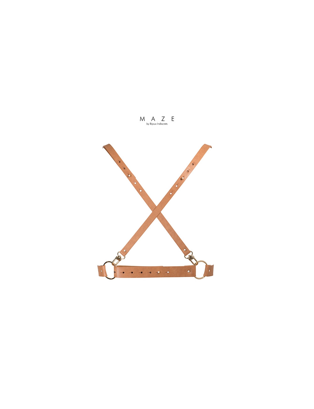 Harnais X marron - Maze
