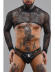 Croc top tulle noir transparent - Regnes