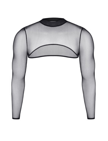 Croc top tulle noir transparent - Regnes