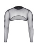 Croc top tulle noir transparent - Regnes