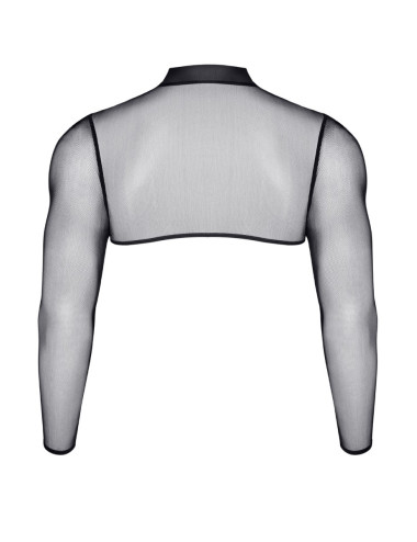 Croc top tulle noir transparent - Regnes