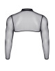 Croc top tulle noir transparent - Regnes