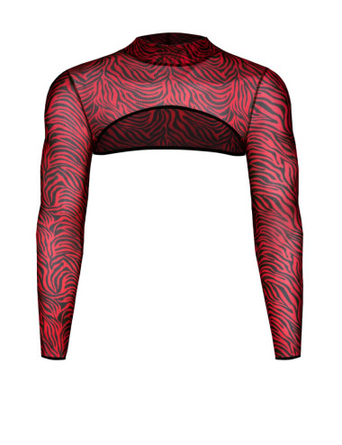 Croc top tulle zébré rouge et noir - Regnes