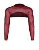 Croc top tulle zébré rouge et noir - Regnes