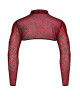 Croc top tulle zébré rouge et noir - Regnes