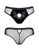 Slip type brésilien noir ouvert - Regnes