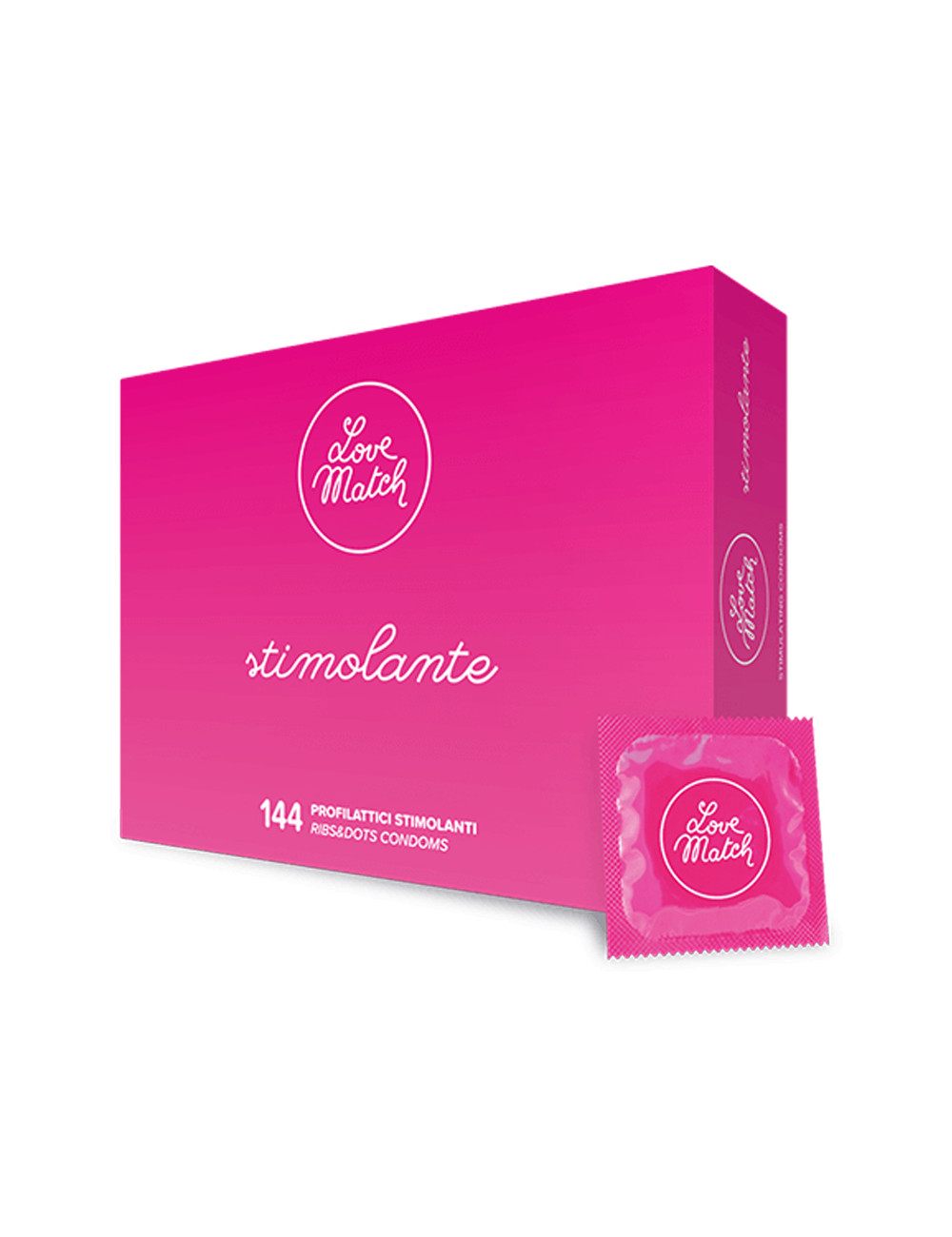 144 Préservatifs texturés Love Match