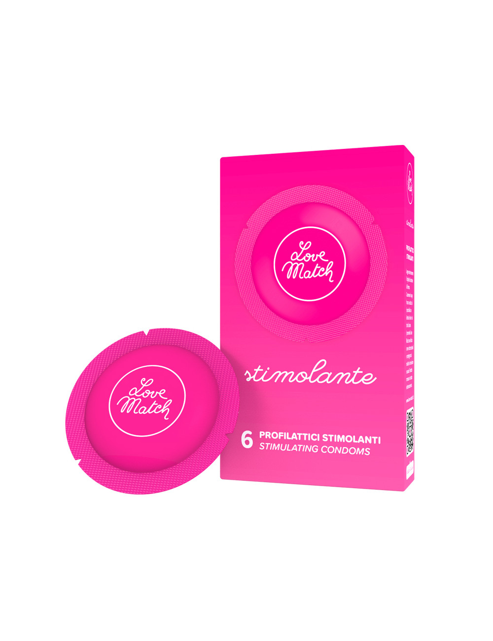 6 Préservatifs texturés Love Match