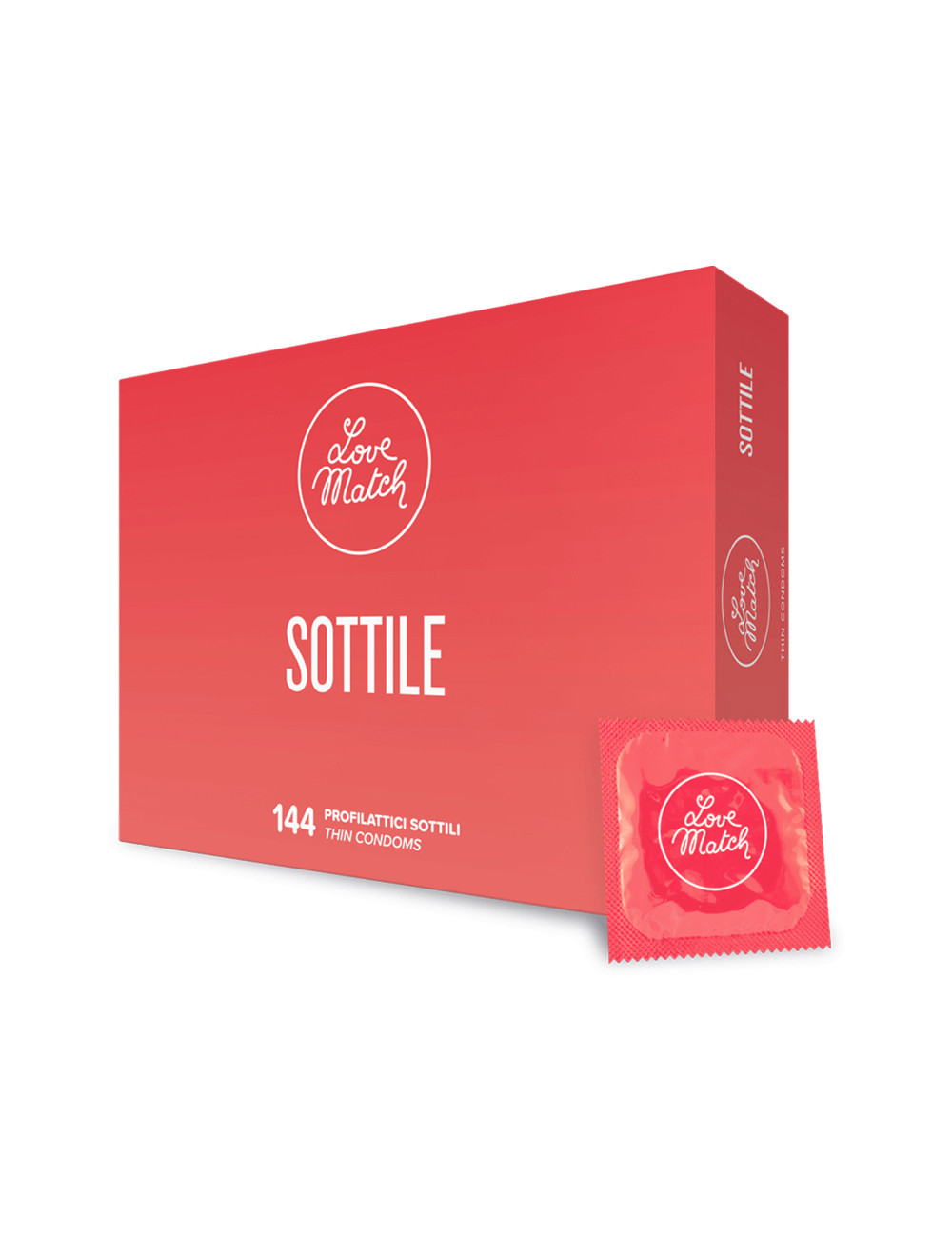 144 Préservatifs fins Love Match
