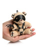 Porte-clés Teddy Bear BDSM avec martinet