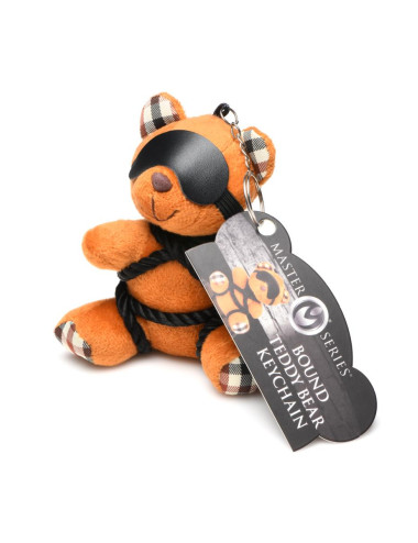 Porte-clés Teddy Bear en tenue Bondage