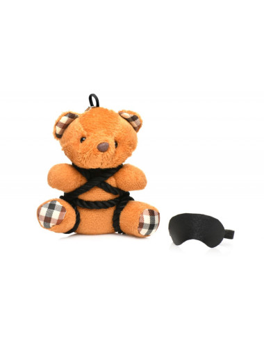 Porte-clés Teddy Bear en tenue Bondage