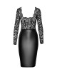Robe Euphoria F295 wetlook et dentelle
