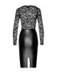 Robe Euphoria F295 wetlook et dentelle