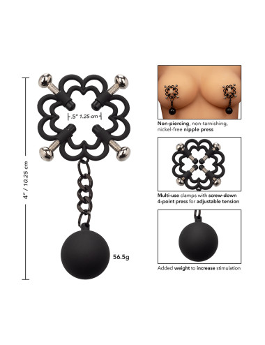 Pinces à tétons lestées - Calexotics