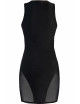 Robe moulante noire V-10619 - Axami