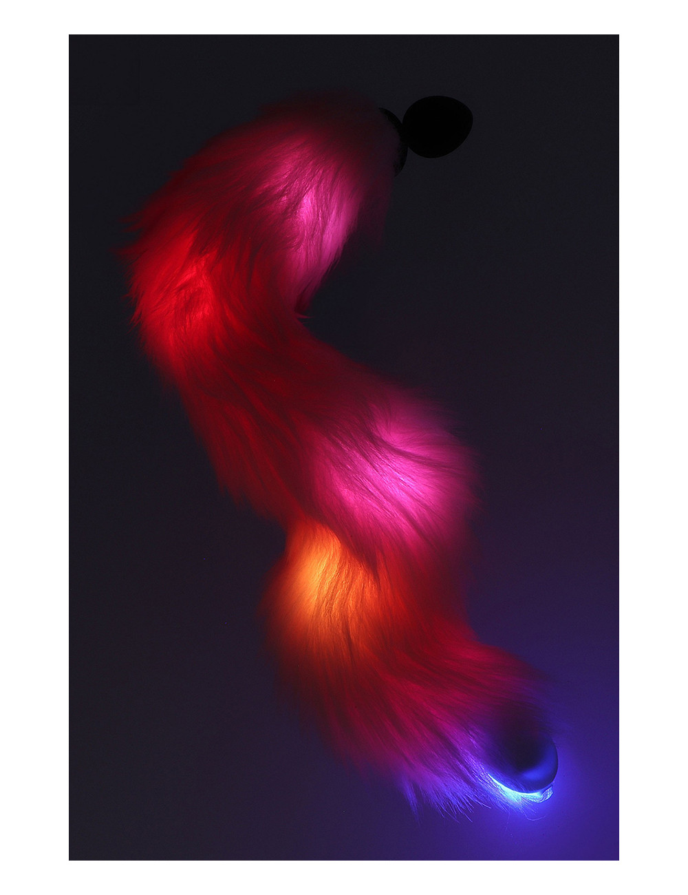 Plug anal Licorne avec queue lumineuse - Taboom