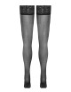Bas autofixants noir Hold up 2 - Cotelli Legwear