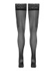 Bas autofixants noir Hold up 3 - Cotelli Legwear