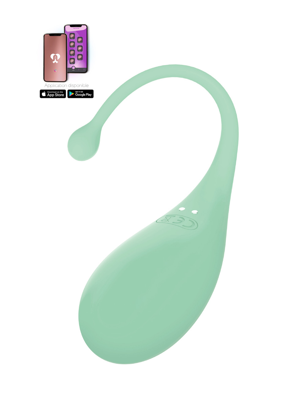 Oeuf vibrant connecté Palpitation vert - Adrien Lastic