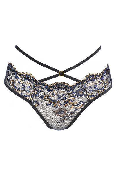 String dentelle Noir V-10368 - Axami