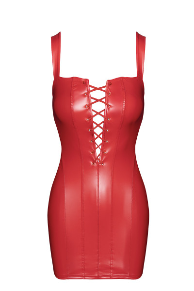 Mini robe lacée Bombshell F364 - Noir Handmade