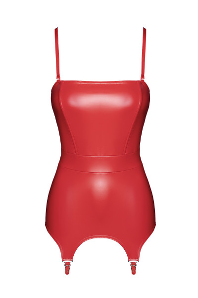 Corset à jarretelles Bombshell F368 - Noir Handmade