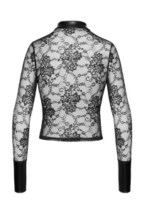 Chemise dentelle Noirelle F377 - Noir Handmade