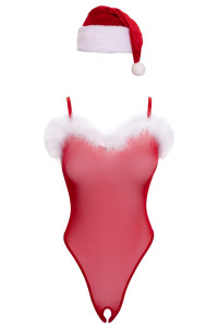 Ensemble body et bonnet de noel - Cottelli Lingerie