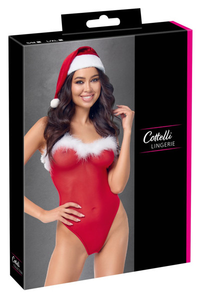 Ensemble body et bonnet de noel - Cottelli Lingerie