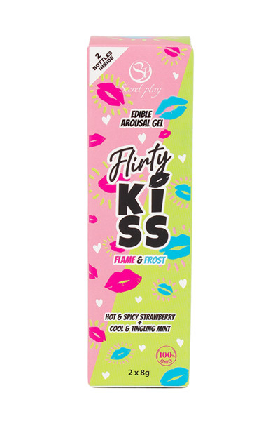 Pack 2 gels pour sexe oral Flirty Kiss - Secret Play