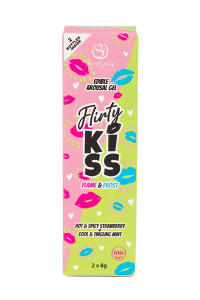 Pack 2 gels pour sexe oral Flirty Kiss - Secret Play