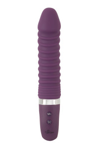 Vibro chauffant rechargeable 23,5 x 4,1 cm - Sweet Smile