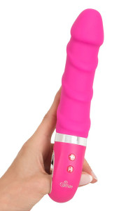 Vibro chauffant rechargeable 22,8 x 4 cm - Sweet Smile