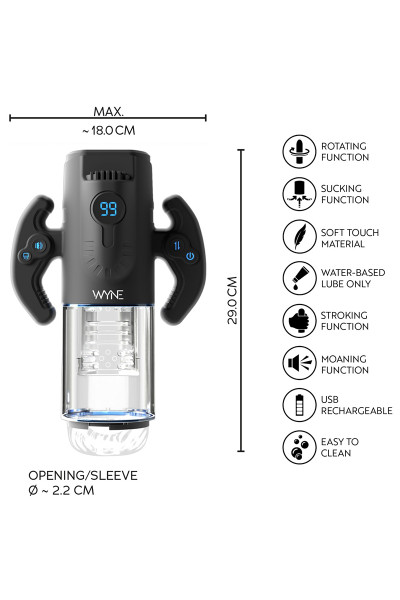 Masturbateur Premium 4 fonctions WYNE  n°11