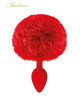 Plug queue de lapin - rouge