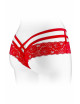 Tanga ouvert Anne - rouge