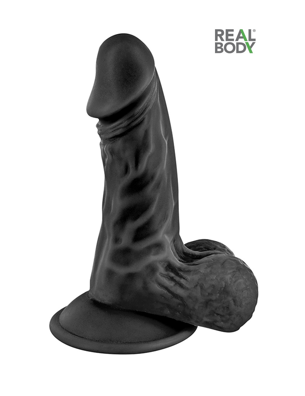Gode réaliste noir 13 cm - Real Mike