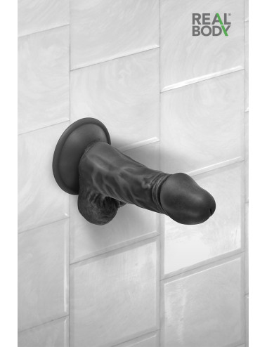 Gode réaliste noir 13 cm - Real Mike