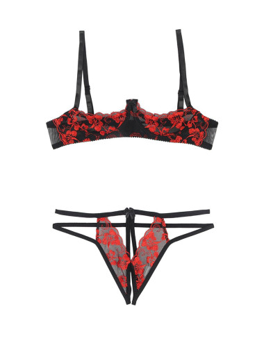 Ensemble ouvert sexy 2 pièces Paris Hollywood