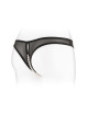 String ouvert avec perles Sophie - noir