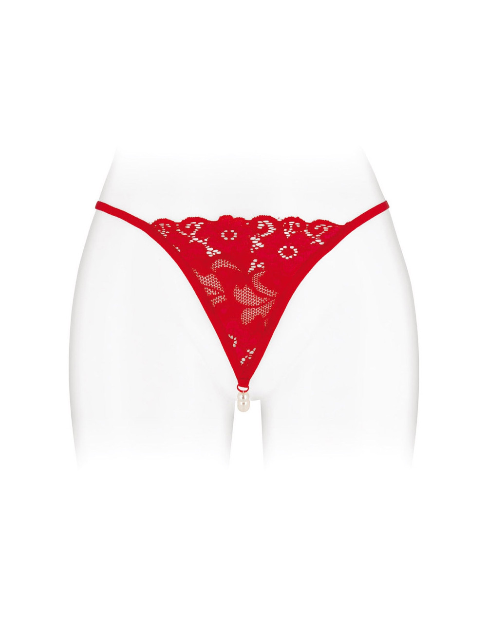 String avec perles Venusina - rouge
