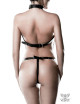 Harnais faux cuir et chaines 3 pièces - Grey Velvet