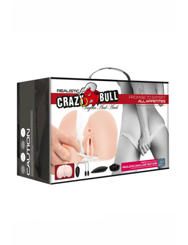 Masturbateur fessier réaliste vibrant - Crazy Bull