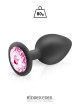 Plug bijou silicone noir L - Hidden Eden