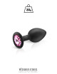 Plug bijou silicone noir S - Hidden Eden