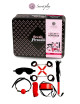 Kit BDSM 8 pièces - Rouge & Noir