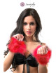 Menottes marabou rouge - Secret Play