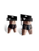 Boxer noir wetlook et mesh - Regnes