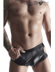 Shorty ouvert noir wetlook - Regnes
